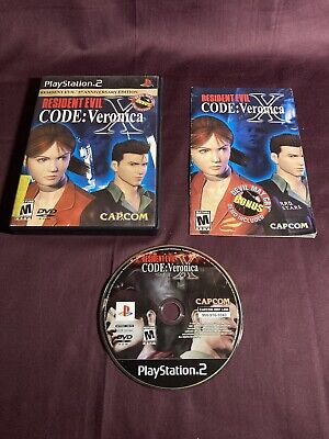 Resident Evil Code Veronica X Playstation 2 PS2 Manual, No Bonus DVD