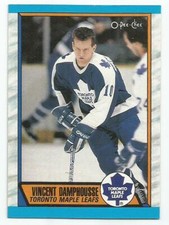 VINCENT DAMPHOUSSE 1989-90 O-PEE-CHEE CARD MINT CONDITION TORONTO MAPLE LEAFS