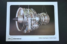 * Vintage 1984 CFM56-3 engine promotional flyer poster * GE Safran SNECMA