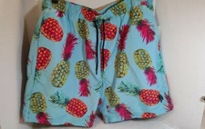 U.S. Polo Assn Pineapple Swim trunks XL Lined Drawstring Pockets NWT