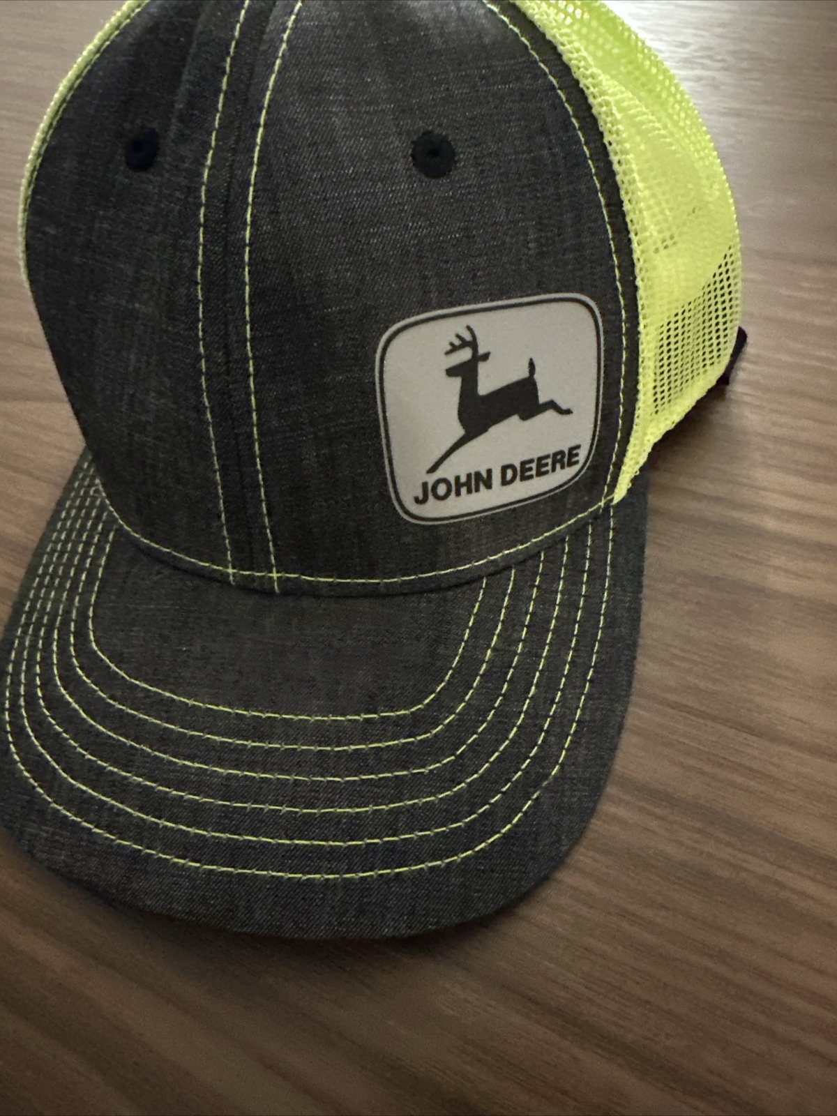 John Deere Snapback Mesh Trucker Mesh Back OSFA Neon … Gem