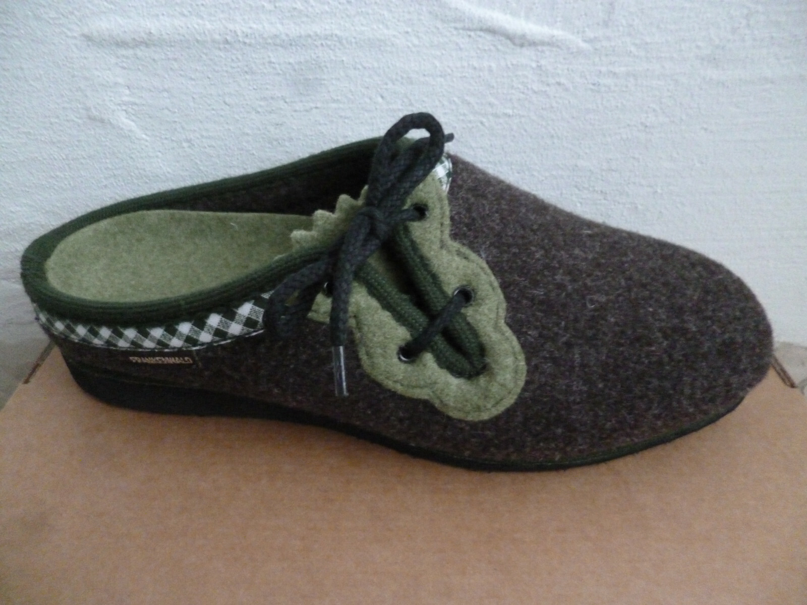 APL Frankenwald ciabatta da donna ciabatte feltro marrone verde