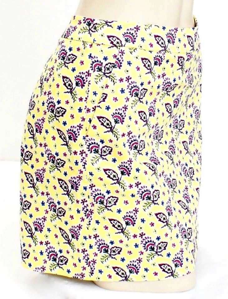Polo Golf Ralph Lauren Amarillo Floral Falda Corta con Pantalones Cortos Para Mujer Talla 2 Nuevo con Etiquetas Foto 3 de 4