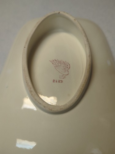 Vintage Red Wing Pottery Capistrano Slanted Bread Sandwich Serving Dish - Picture 5 of 5