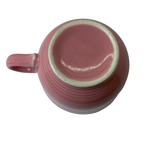 Vintage Fiesta Ware Homer Laughlin Rose Pink Coffee Tea Cup & Saucer - Picture 9 of 10