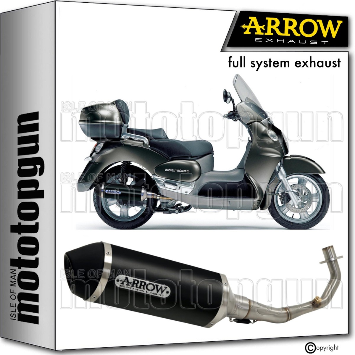 Aprilia Scarabeo 500 Gt Problemi ARROW FULL SYSTEM EXHAUST OPEN RC