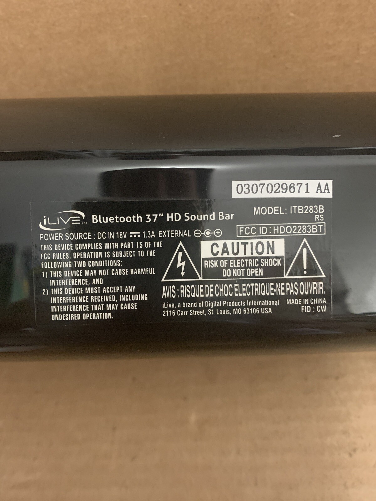 ilive bluetooth 37 hd soundbar itb283b