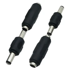 12V 5.5 X 2.1Mm Female to Female DC Power Connector Adapter, Male to Male Power 