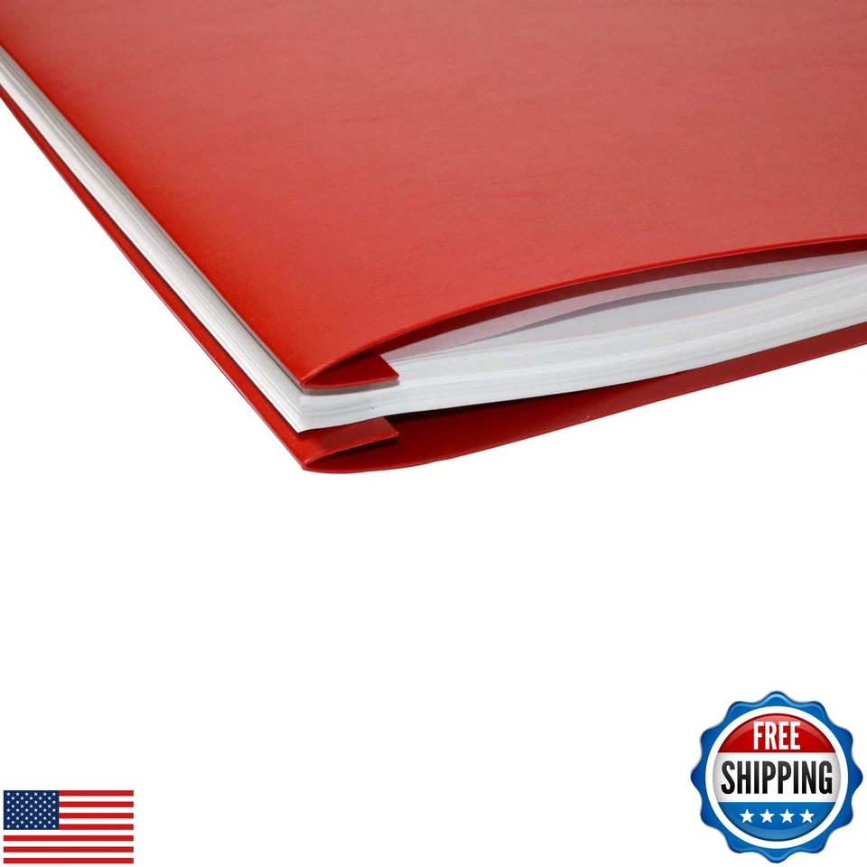 11x17 Report Cover Pressboard Binder Poly Panels Includes Fold-Over Metal Fas - Image 2 of 4
