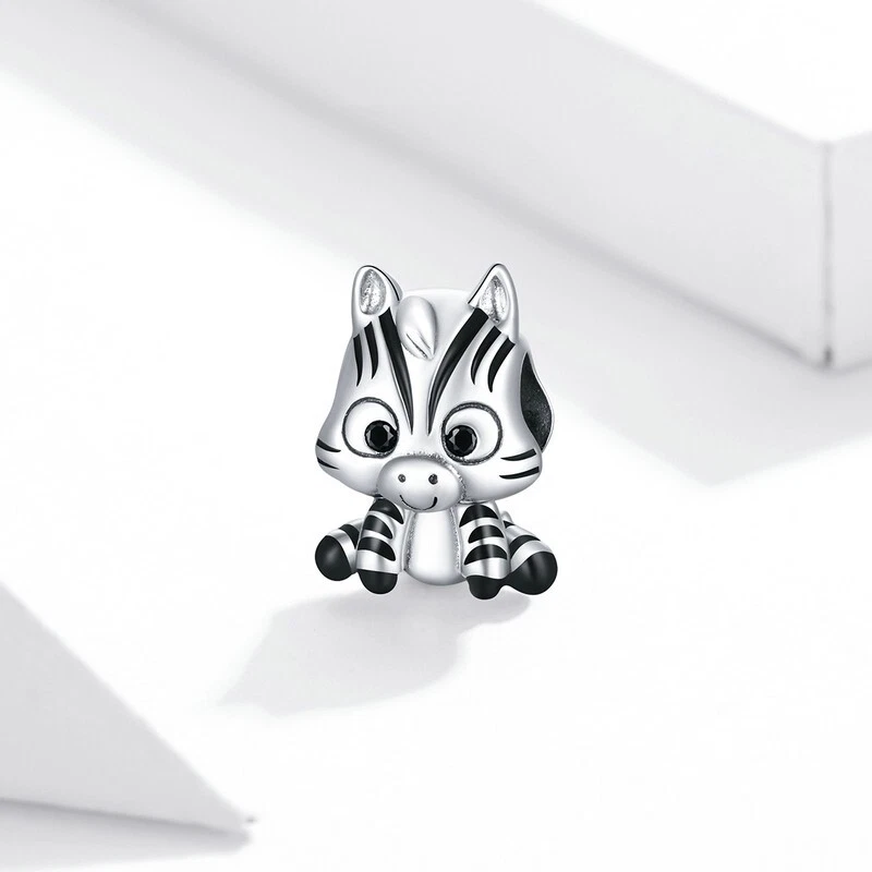 Charm Zebra mascotte Juventus in argento 925 - Les Folies - Immagine 2 di 4