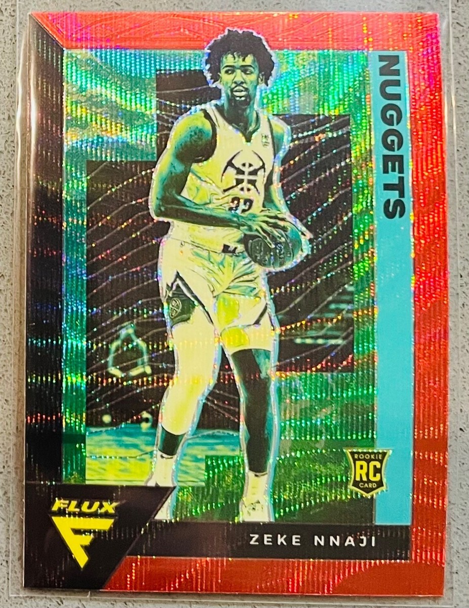2020-21 Panini Flux Basketball NBA #247 Zeke Nnaji Red Ruby Wave