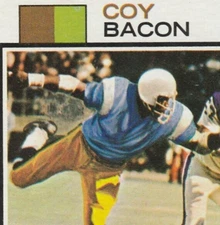 1973 Topps Football Coy Bacon Chargers Card #149 Ironton Fighting Tigers Jackson