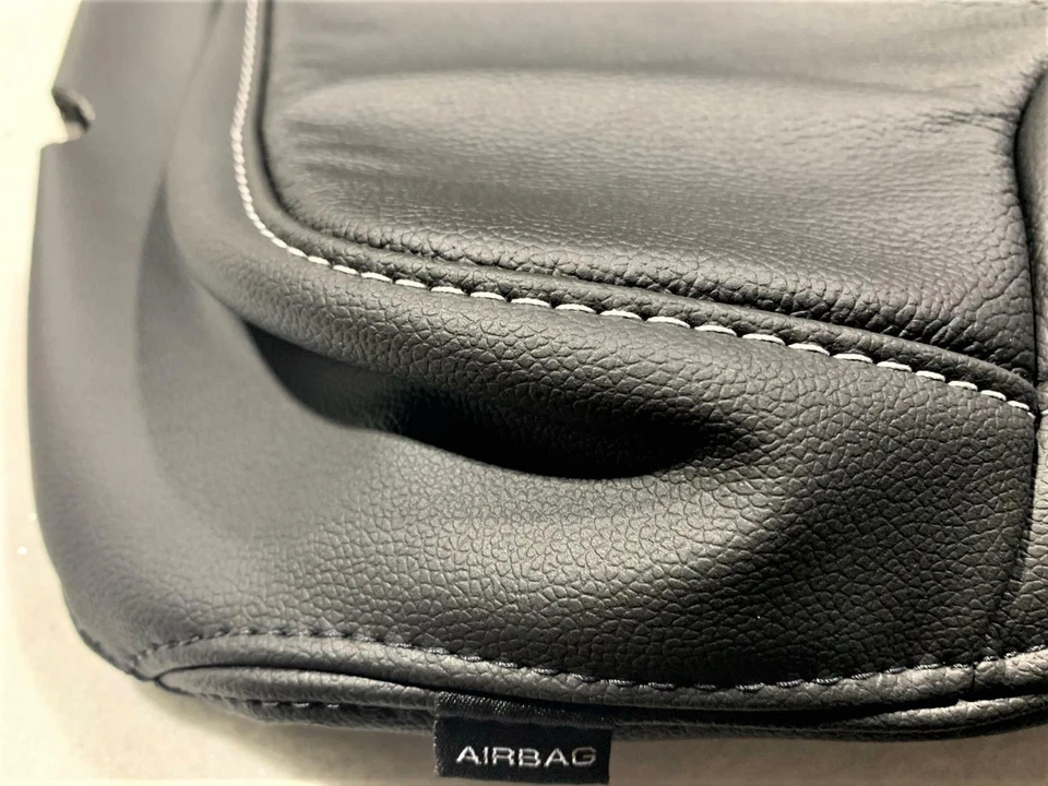 23423826 GM Cubierta trasera asiento delantero izquierdo o derecho cuero negro para GMC 2014-2016 Foto 2 de 4