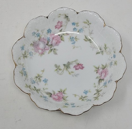 Set 5 Rosenthal Malmaison Floral Rose Porcelain Scalloped Berry Bowls Bavarian - Picture 9 of 14