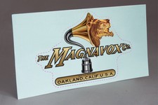 PRE CUT BIG MAGNAVOX WATER SLIDE DECAL FOR RADIO HORN 4.625" x 3.125"