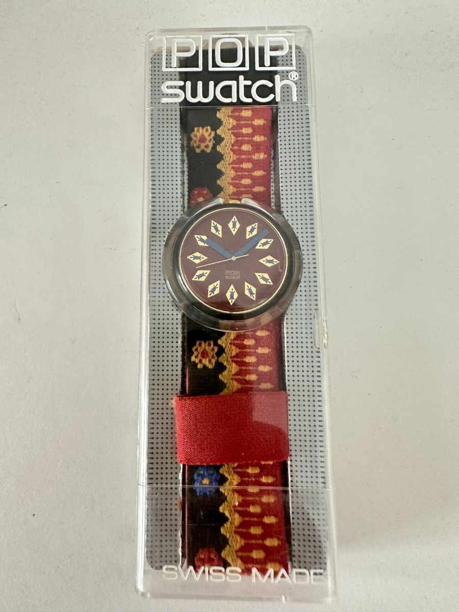 PWM101 Swatch - 1993 Pop Buchara Flowers Classic Swiss Made  display picture 3