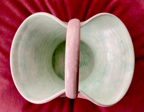 Vintage Radford Pink Floral Hand Thrown & Hand Painted Ceramic Posey Basket - Picture 4 of 10