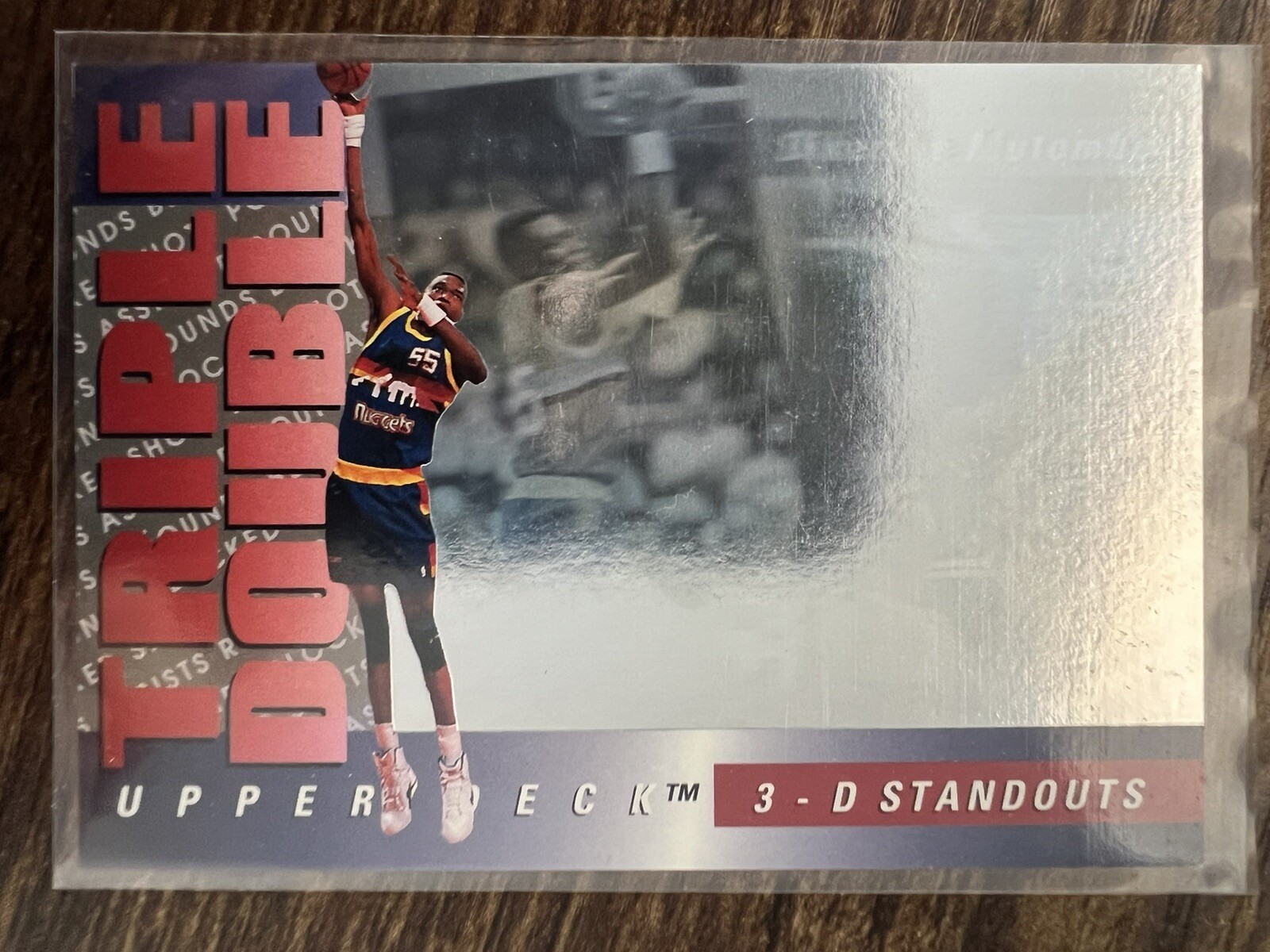 94 Upper Deck Triple Double #TD8 Dikembe Mutombo 3-D