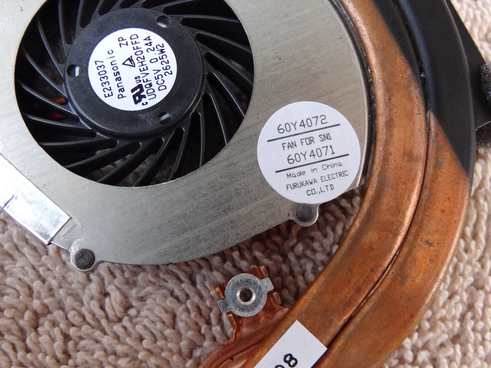 NEW IBM Lenovo Laptop CPU Heatsink Fan T400s T410s T410si FRU 45N5610 60Y4071 - Image 3 of 4