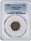 1864 Indian Cent L on Ribbon VF30 PCGS
