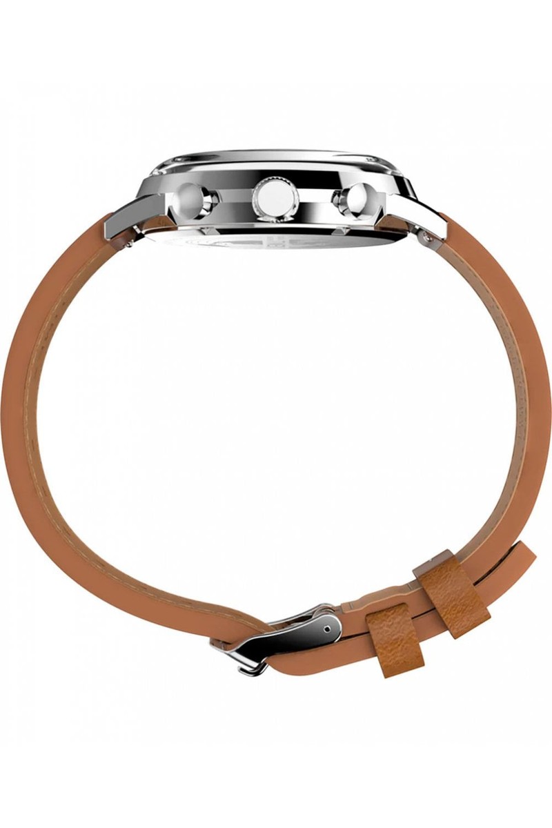 Timex Marlin Chronograph Tachymeter 40mm Leather Strap Watch