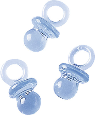 KNORR prandell 218005303 Dekostreu Baby ''Schnuller'' 2 cm transparent blau