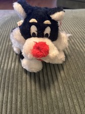 Looney Tunes Sylvester Jr Plush Stuffed Animal Warner Bros 9" 1987 Vintage