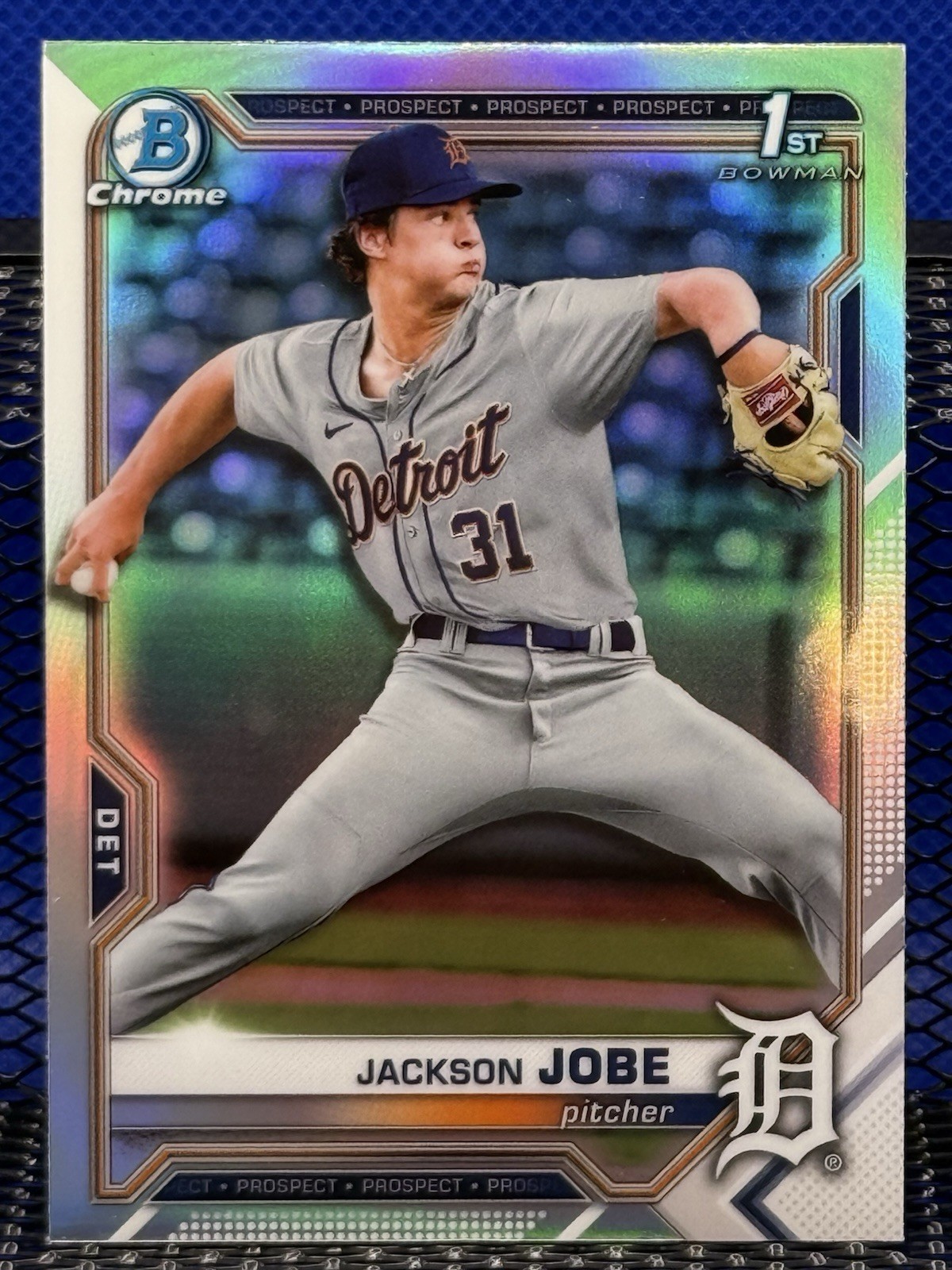 2021 Bowman Chrome Draft JACKSON JOBE Detroit Tigers 1st Bowman Refractor