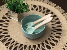 Silicone Set Baby Feeder - Green Color