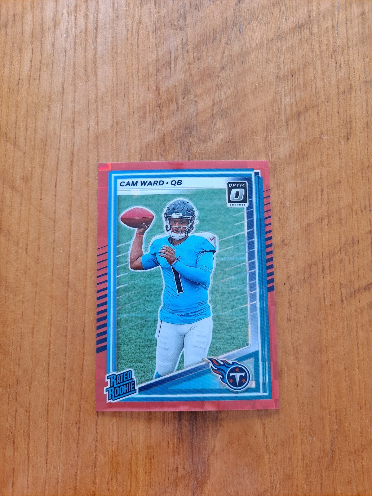 2025 Panini Donruss - Rated Rookie Cam Ward #350 Optic Preview Red Pandora Prizm