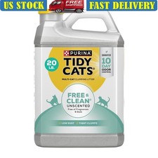 Unscented Clumping Cat Litter Low Dust Odor Control Activated Charcoal 20 lb Jug 1.02 per pound