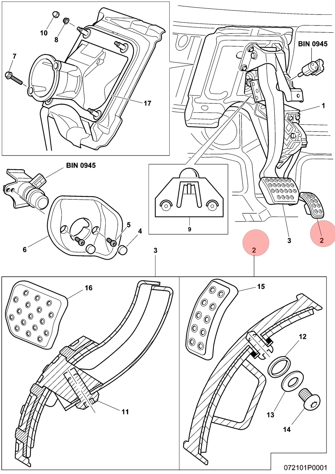 Bentley Continental Flying Spur 2006-2013 Accelerator pedal