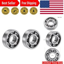 6304 Deep Groove Ball Bearings - Open Type, 15mm Thick, Ideal for Industrial Use