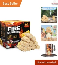 Fire Starters 65 pcs Natural Fireplace Grill BBQ Chimney Stove Cooking