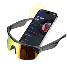 Sports Smart Sunglasses, Bluetooth Cycling Glasses with Polarized Lenses, Ope...