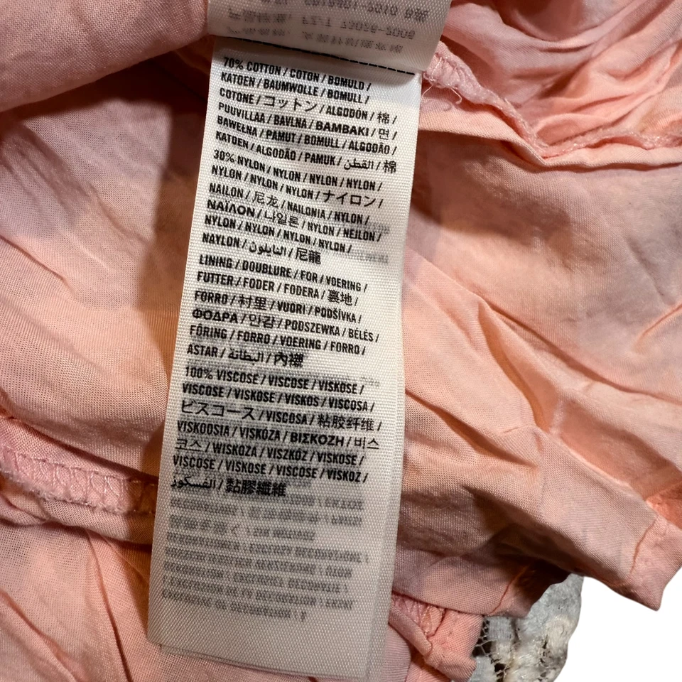 Hollister Women's Size Small Pink Sleeveless Floral Lace Overlay Sheath Dress - Image 4 of 4