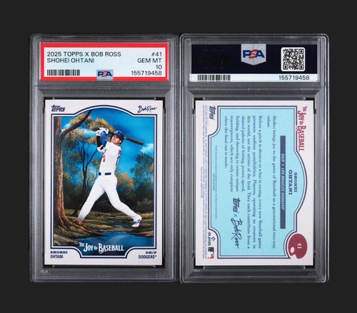 2025 Topps X Bob Ross the Joy of Baseball - Shohei Ohtani #41 PSA 10
