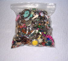 6 LBS MIXED GRAB BAG LOT FOR CRAFTS BROKEN JEWELRY