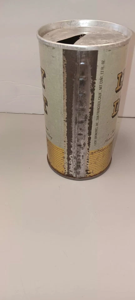 12OZ TAB TOP BEER CAN LUCKY DRAFT BEER USBC #89-36 NICE! - Image 2 of 4