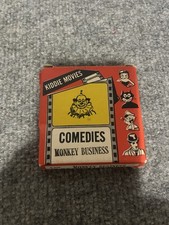 Vintage Atlas Comedies Monkey Business 8mm Movie With Original Box