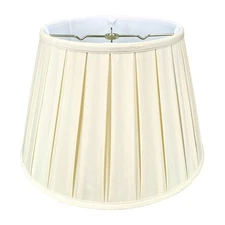 , Inc. Empire English Pleat Lamp Shade, BSO-724-18EG, 11 x 18 x 12, Eggshell