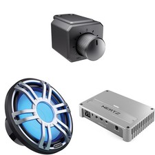 Hertz HMS 12 S4-LD-G 12" Marine Subwoofer with Venezia V1 Monoblock Subwoofer...