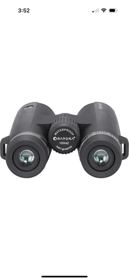 BARSKA WATERPROOF ANTI FOG 10x42mm Roof Lens Black Drop Resistant Binocular - Image 2 of 2