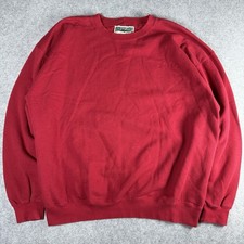 Vintage 90s Levi's Crewneck Sweatshirt Size XL Red Long Sleeve Made in USA