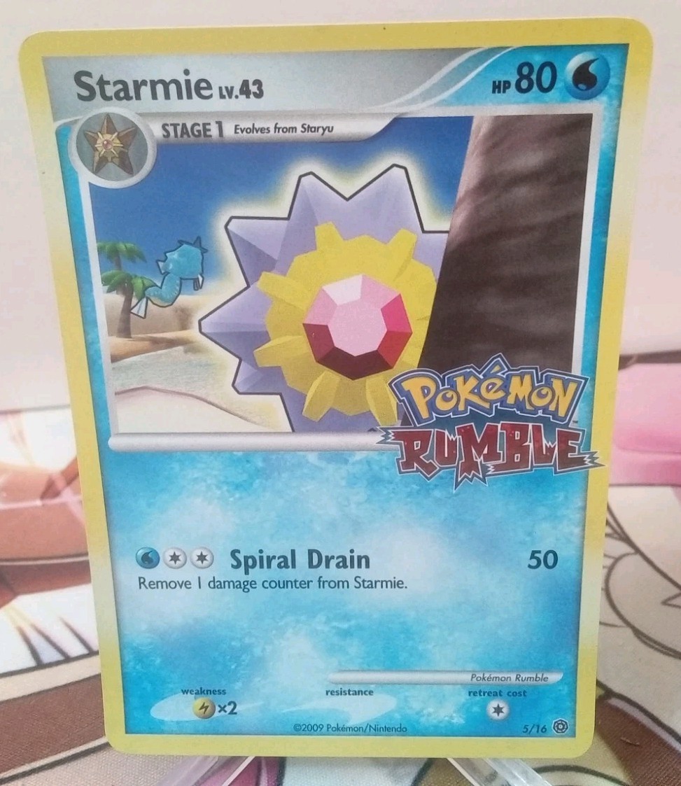 Pokemon Tcg Pokemon Rumble Starmie #5/16 Lp 2009