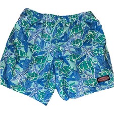 Vineyard Vines Mens Swim Trunks Size S Blue Sea Turtle Beach Comfortable