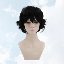 Black Afro Cosplay Hair Wig Stylish Fashion Wig Cover Natural Looking for Women