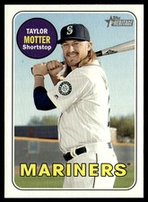 2018 Topps Heritage Taylor Motter Seattle Mariners #604