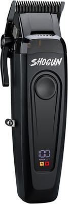 Shogun Professional Hair Clippers   Black Titanium DLC Blade, 7500 RPM Brushless