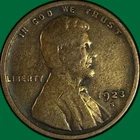 1923-S Lincoln Wheat Cent Very Good VG Coin #34317